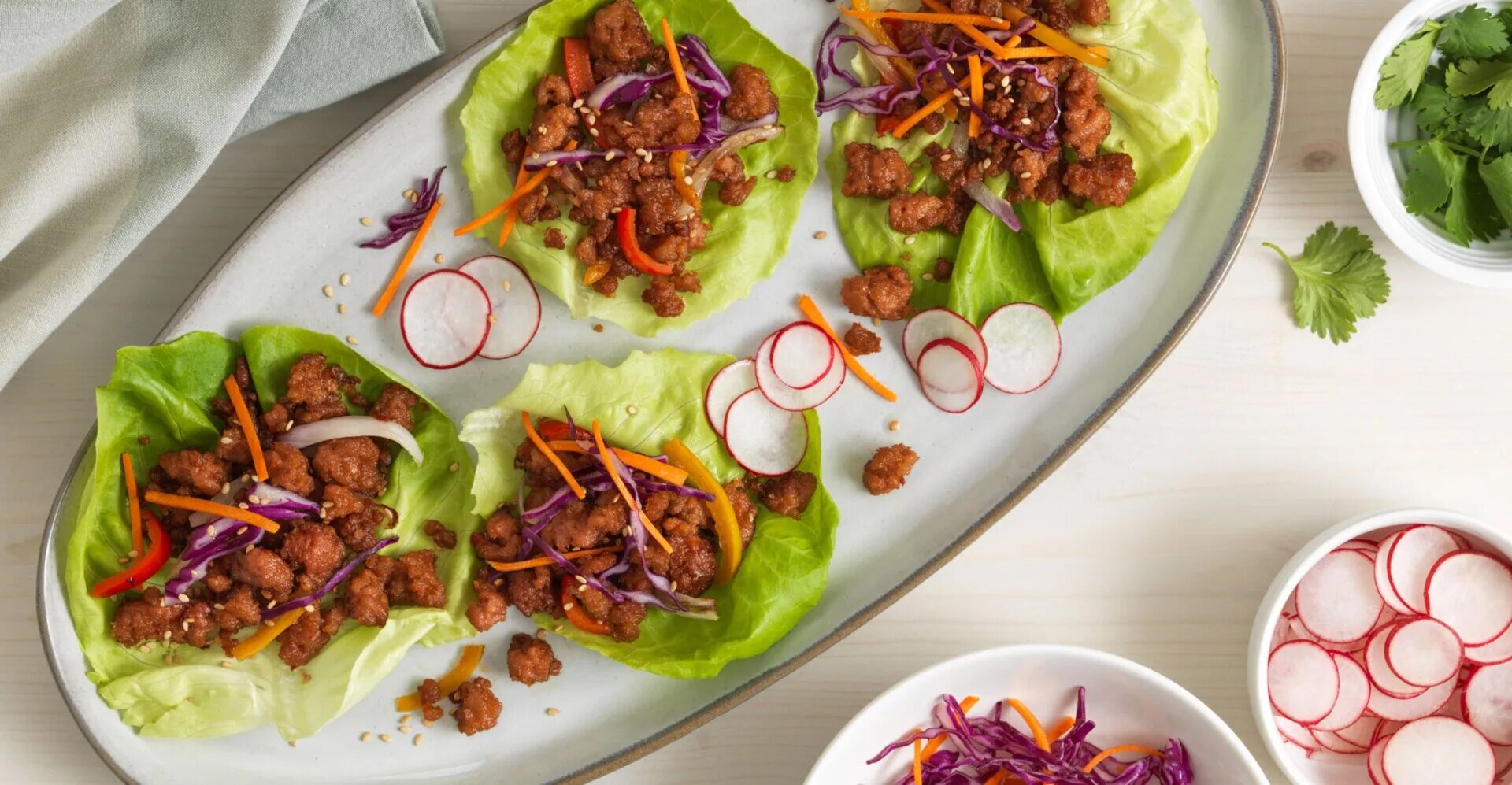 Thai Style Lettuce Wraps